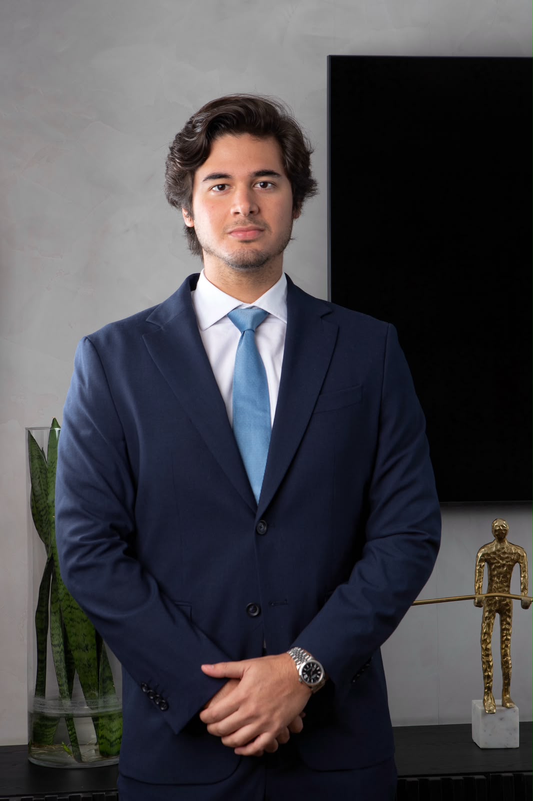 Advogado conduzindo o caso do cliente